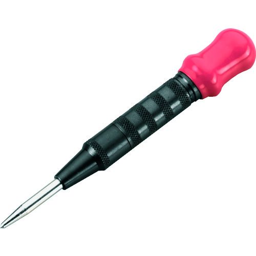 【特長】●フランス製の高品質な自動センターポンチです。●握りやすく快適な作業性を実現する人間工学に基づいたキャップ付仕様です。【仕様】●全長(mm)：143●直径(mm)：16●最大打力(N)：353【仕様2】●HRC41【材質／仕上】●クロムバナジウム鋼【原産国】フランス