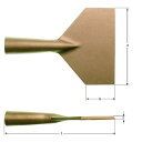 【即納在庫品】「直送」Ampcoスイス JG0100B 防爆スクレーパー 柄なし 刃幅100×刃長65mm 100mmJG0100B 140 240 37