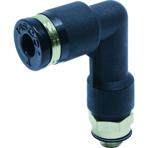 日本ピスコメーカーお問い合わせ：0265-76-2511【特長】●機種を豊富に取り揃え、あらゆる空気圧配管に対応します。●機種により取付け後、チューブの取出角度が変えられます。●条件により、水を流すことも可能です。【仕様】●接続口径：M5×0.8●適合チューブ外径D(mm)：4●六角対辺(mm)：8●使用流体：空気、水(条件あり)【仕様2】●使用温度範囲：0〜60℃(凍結なきこと)●最高使用圧力：1MPa●使用真空圧力：-100kPa【材質／仕上】●本体：黄銅+無電解ニッケルメッキ+ポリブチレンテレフタレート(PBT)●シールゴム：ニトリルゴム(NBR)【原産国】日本