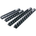 【即納在庫品】「直送」コーケン RSAL300-1/2X10 アルミソケットレール 12.7mm差込クリップ10ヶ付き全長300mmRSAL30012X10