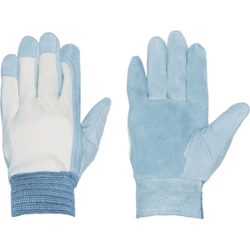 【即納在庫品】「直送」ペンギンエース TH-407-L 国産床革手袋　甲メリ L TH407L