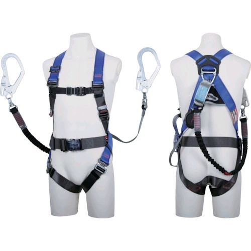 【即納在庫品】「直送」ツヨロン TH-502-OHNV93SV-OT-P-L-2R23-BX コアハーネス ツインランヤード付 TH−502−OHNV93SV−OT ワン・ハンドリトラ＋ノビロン パープル Lサイズ 赤 TH502OHNV93SVOTPL2R23BX