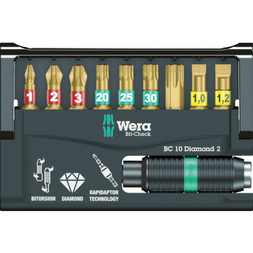 乐天商城 - 【即納在庫品】「直送」Wera 057119 ダイヤモンド ビットチェック 日本仕様 57119 Wera社 tr-1159982 ヴェラ 1S 日本仕様1159982 Weraダイヤモンド