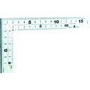 【即納在庫品】「直送」シンワ測定 4960910104358 曲尺 厚手広巾シルバー15cm 表裏同目マグネット付