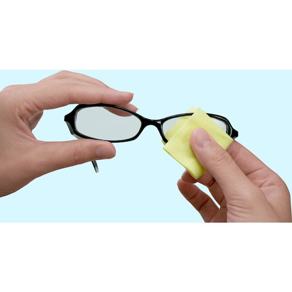 (LINEクーポン有)【即納在庫品】「直送」4975759201762 くり返し使える メガネのくもり止めクロス 2