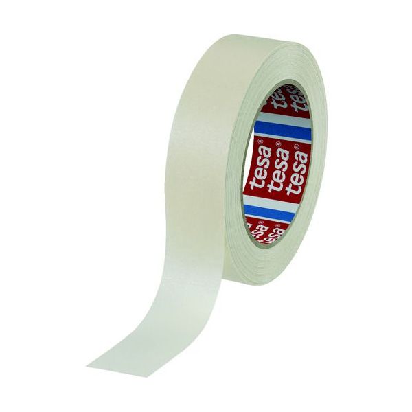 テサテープメーカーお問い合わせ：0120-375-101【特長】●はがす時に紙切れしにくく、様々な内装塗装用途にお使いいただけます。●初期粘着力が高く、作業性の良いテープです。【用途】●建築内装・養生用。●あらゆる内装工程に。【仕様】●色：クリーム●幅(mm)：19●長さ(m)：50●厚さ(mm)：0.140【仕様2】●粘着力：3.3N/10mm●引張強度：36N/10mm【材質／仕上】●基材：クレープ紙●粘着剤：ゴム系【原産国】ドイツ