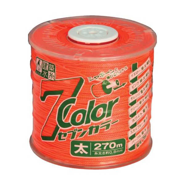 【即納在庫品】「直送」4960587048078 7COLOR 太 オレンジ 270M TAKUMI セブンカラー水糸 セブンカラー..