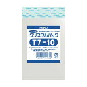 【あす楽対応】「直送」HEIKO 6740400 OPP袋 テープ付き クリスタルパック T7－10 100枚入り6740400T710