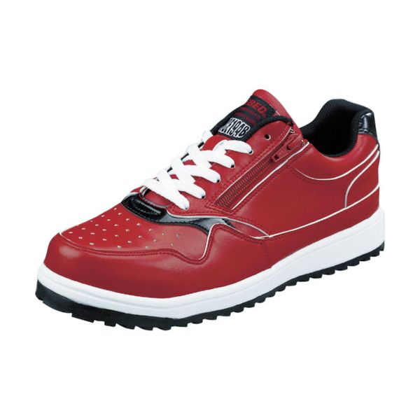 【即納在庫品】「直送」ジーベック 8511871245 ZIPアップ耐滑セフティシューズ 85118 レッド 24．5CM 85118-71-245 XEBEC 8511871245-3355(4.0)