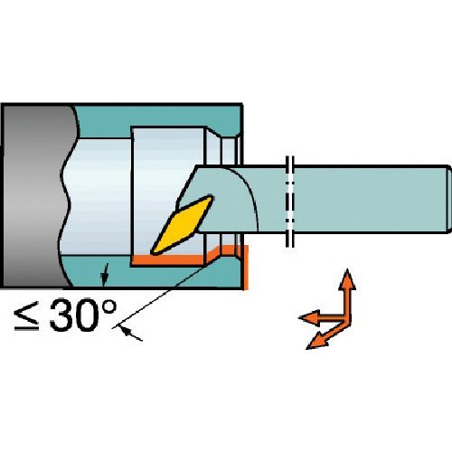 【即納在庫品】「直送」サンドビック SV A40T-SVPBR16 コロターン107 ポジチップ用ボーリングバイト 21..