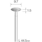 【即納在庫品】「直送」ミニター 株 AD1605 電着ダイヤモンドバー＃120 Φ9．7 MINI...