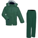 【即納在庫品】「直送」前垣 AP300 D.GR L AP300PVCレインスーツ ダークグリーン Lサイズ AP300D.GRL
