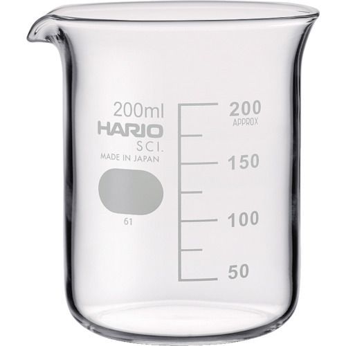 【即納在庫品】「直送」HARIO B-200-SCI ビーカー 目安目盛付 200mlB200SCI