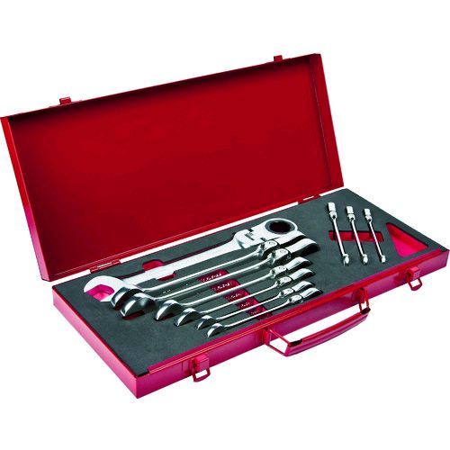 【即納在庫品】「直送」Pro−Auto FLG10S 10本組フレックスロックギアレンチセット FLG-10S スエカゲツール 4989530609166 SEK