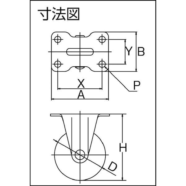 (LINEクーポン有)【即納在庫品】「直送」ユーエイキャスター GR32EL プレート式 固定 キャスター エラストマー 車輪径32mm Gタイプ GR型 取付寸法29×0 Gシリーズ エラストマーキャスター固定車 YUEI GR型