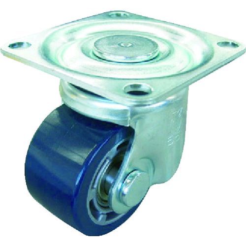 乐天商城 - 【即納在庫品】「直送」ユーエイ HSG65AU プレート式 自在 低床キャスター ウレタン 車輪径65mm Hタイプ HSG型 取付寸法63×63 HSG-65AU ユーエイキャスター HSG型 YUEI