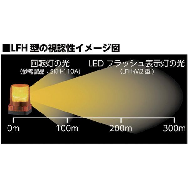 【即納在庫品】「直送」パトライト LFH24B LEDフラッシュ表字灯 LFH-24-B PATLITE ...