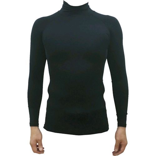 (LINEクーポン有)【即納在庫品】「直送」TRUSCO MUVIN-BK-L 虫よけUVクールロングスリーブインナー ブラック LMUVINBKL