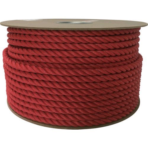 ユタカメイク PRE-61 ポリエチレンロープドラム巻 12mm×100m レッドPRE61