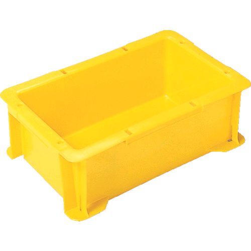 (LINEクーポン有)【即納在庫品】「直送」ヒシ S-3BY S型コンテナ 有効内寸229×132×85mm 黄