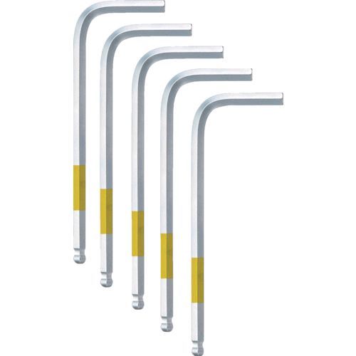 【即納在庫品】「直送」ワイズ SBNC-40S-5P ボールポイントレンチ 【単品】5本組NC 標準サイズ 4．0mm SBNC40S5P