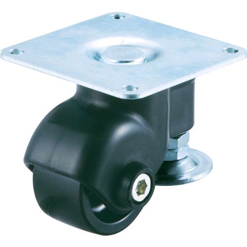 【即納在庫品】「直送」ユーエイ SPLG75BNAJ プレート式 自在 キャスター 黒ナイロン 車輪径75mm AFタイプ SPLG型 取付寸法75×75 SPLG-75BN-AJ ユーエイキャスター SPLG型 YUEI
