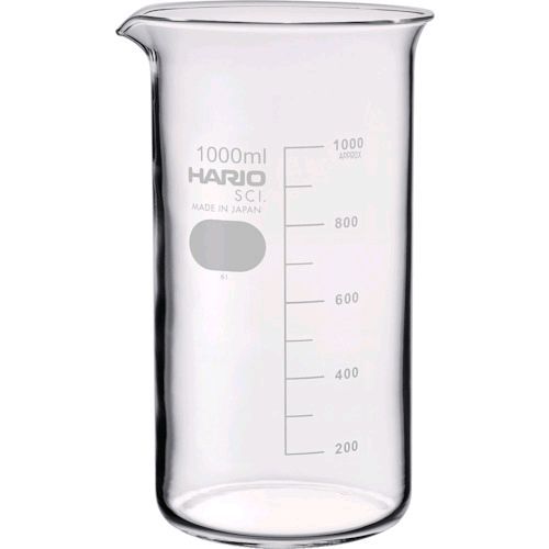 【即納在庫品】「直送」HARIO TB-1L-SCI トールビーカー 目安目盛付 1000mlTB1LSCI