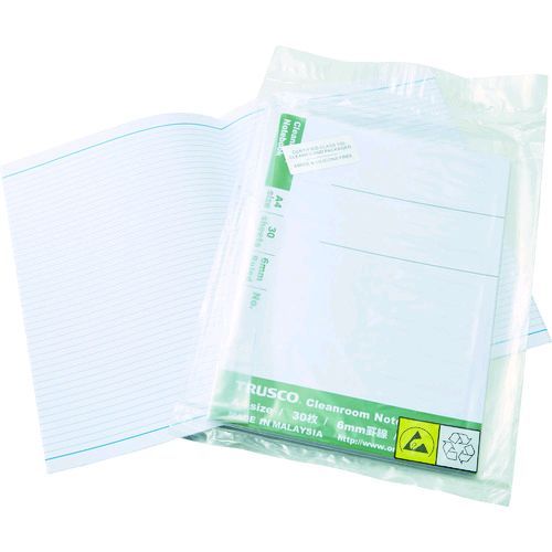 【即納在庫品】「直送」TRUSCO TCN-A4 クリーンルーム用ノート A4 TCNA4 tr-1157376 TRUSCOクリーンルーム用ノート A41157376(4.0)