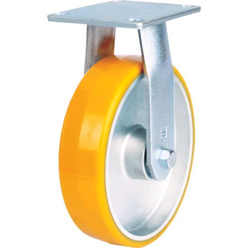 Rakuten - 【即納在庫品】「直送」SAMSONG　CASTER TP6687RPALPBB 重荷重用 耐熱ウレタン車 メンテナンスフリー 固定 200mm