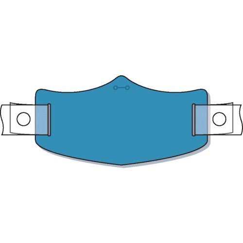 【即納在庫品】「直送」つくし WE-105H e帽章 青無地 ヘルメット用樹脂バンド付WE105H つくし工房 TSUKUSHI ヘルメット用樹脂バンド付8553178