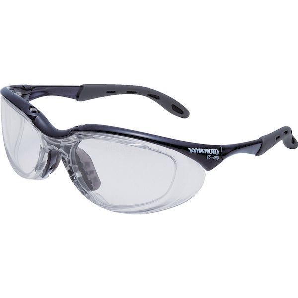 【即納在庫品】「直送」スワン YS390PETAFBLK 保護めがね　2眼型　PET−AF 2