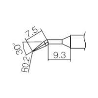 【即納在庫品】「直送」HAKKO 白光 ハッコー T12-JL02 こて先 0．2JL型 T12JL02 294-6041 951 4962615016844 ステーション型はんだこて コテサキ