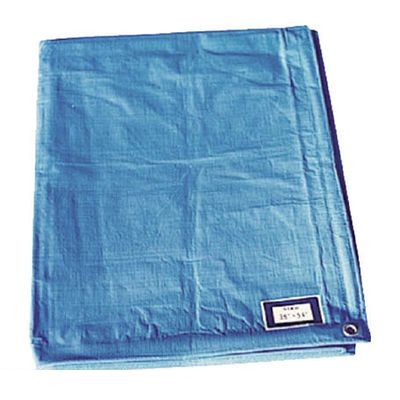 (LINEクーポン有)ユニット 376-50 ブルーシート ポリエチレン 寸法：3．6×5．4m 37650