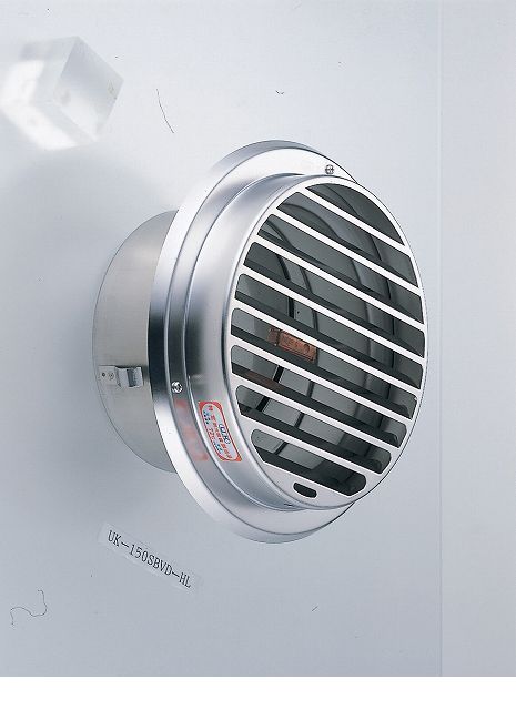 宇佐美工業 UK-SBV100BFD-DK 丸型ガラリ FD付 ビス脱着式 UKSBV100BFDDK