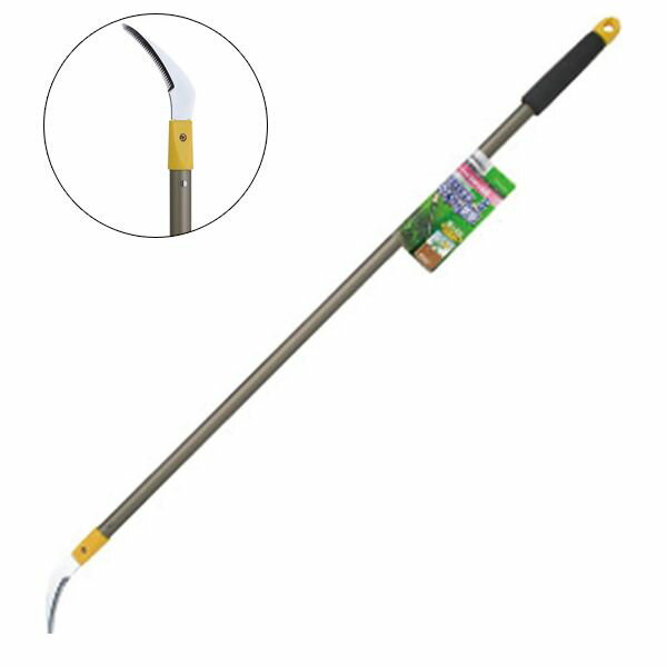 (LINEクーポン有)石黒金属 AP-130 アルミ長柄 草取り鋸鎌 AP130 アルミ長柄草取り鋸鎌 GardenHelper ガ..