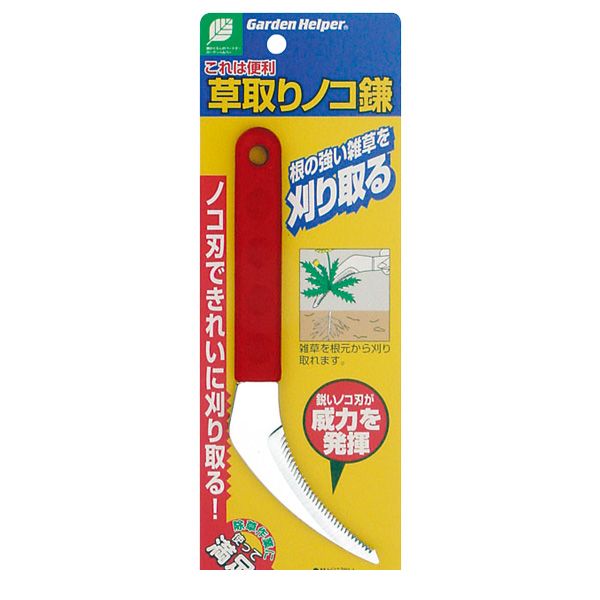 ●草抜きシリーズ クロームメッキタイプ●特長●使用方法：雑草を根元から刈り取る●カラー：レッド●材質:本体：炭素工具鋼（クロームメッキ仕上げ）●ハンドル：ポリプロピレン4991524131133