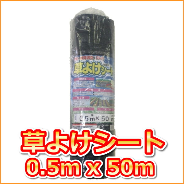 〔抗菌剤入〕草よけシート　(0.5mx50m)[園芸用マルチ]