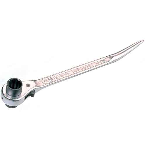 【人気商品】スーパー・曲りシノ付ラチェットレンチ