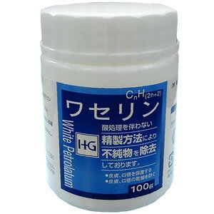 大洋製薬 ワセリンHG 100g　乾燥 刺激が少ない 肌にやさしい 赤ちゃん 敏感肌 酸処理を伴わない精製方法 皮膚 口唇 乾燥肌 保護