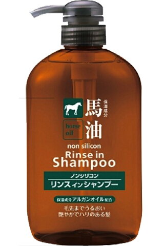 馬油　リンスインシャンプー　600ml