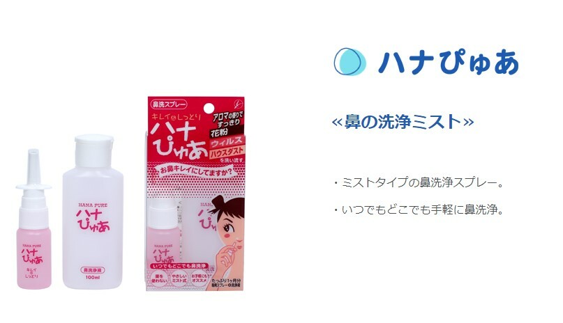 IDKだれでも健康ショップのハナぴゅあ 鼻洗浄液 たっぷり1ヵ月分 鼻洗浄 携帯 花粉 ウイルス ハウスダスト ミスト式 アロマ すっきり 保湿 ハッカ ユーカリ 花粉症 風邪予防 ウィルス対策 感染症対策 東京鼻科学研究所｜アングル2
