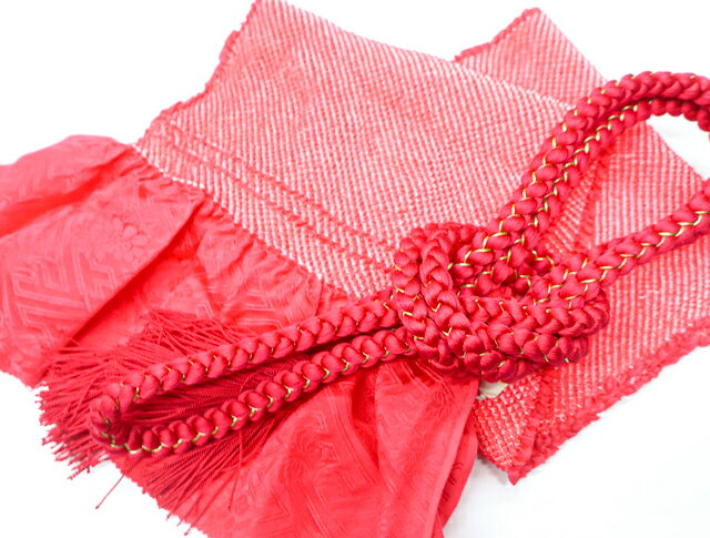 【中古】 リサイクル着物 和装小物 帯締め 帯揚げ セット 帯締 帯揚 振袖用 総絞り 丸組 金糸 23W-10388【リサイクル】IDnet