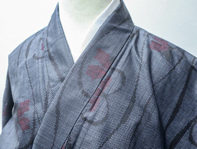 Pleated Skirt - 【中古】 リサイクル着物 紬 立涌 唐草文 身丈約153.5cm 裄丈約63cm 24Z-588[ リサイクル着物 着付け教室 お茶 カジュアル 初詣 袴 お出掛け 街着 観劇 普段着 お食事会 通販 アイディーネット きもの]IDnet