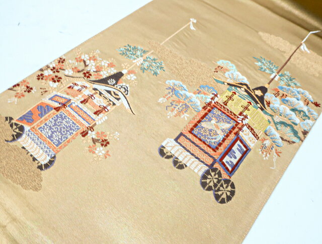 【中古】 リサイクル着物 袋帯 雲取りに松文様 23B-2113【リサイクル】IDnet