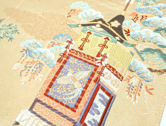 【中古】 リサイクル着物 袋帯 雲取りに松文様 23B-2113【リサイクル】IDnet