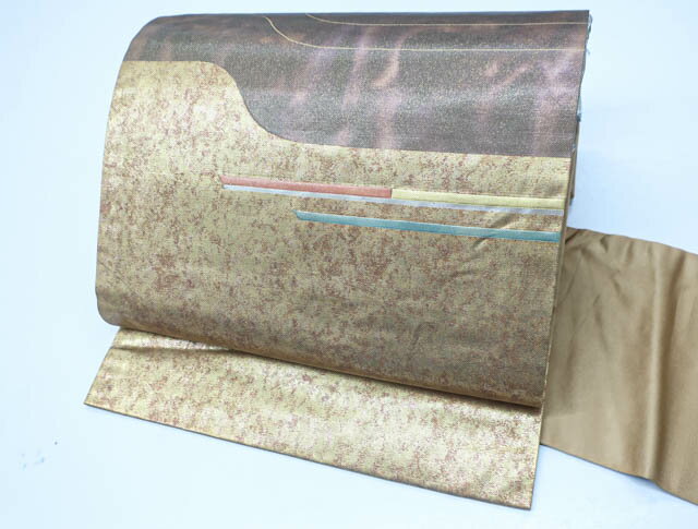 最大80%OFF【IDnet】【着物】 九寸名古屋帯 お太鼓柄 西陣織 抽象柄 24B-1116【リサイクル】