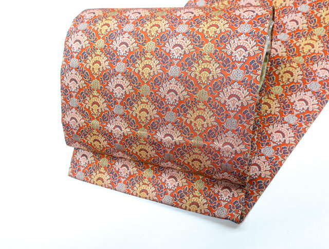 最大80%OFF【中古】 リサイクル着物 九寸名古屋帯 開き仕立て 花菱柄 24B-505[仕立て上がり 和服 アウトレット リサイクル着物 カジュアル カジュアル帯 リサイクル帯 着付け教室 観劇 普段着 お食事会 お出掛け きもの] IDnet