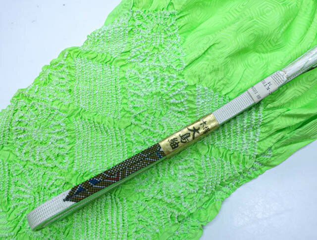 樂天商城 - 【中古】 和装小物 帯締め 帯揚げ セット 帯締 帯揚 中抜き絞り 平組 大島紬 24W-2738【リサイクル】IDnet