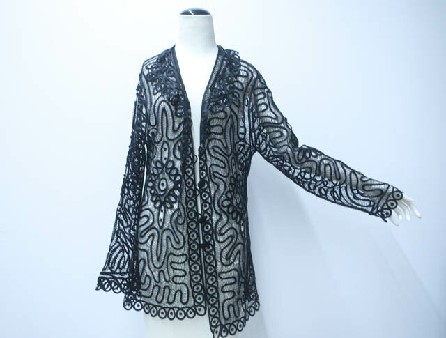 【中古】 アパレル レース カーディガン お洒落 24W-3353【リサイクル】IDnet