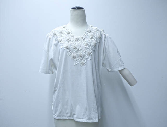 【中古】 アパレル Tシャツ レース 花 Minon フリーサイズ 24W-3357【リサイクル】IDnet